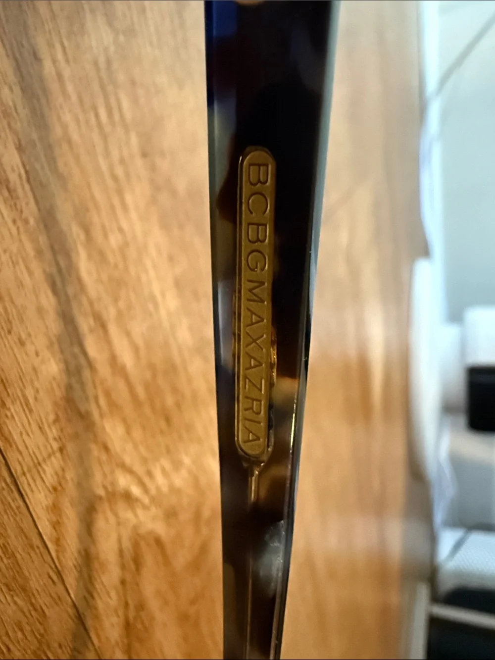 BCBGMaxAzria Round Sunglasses with Brown Lenses and Gold Frame